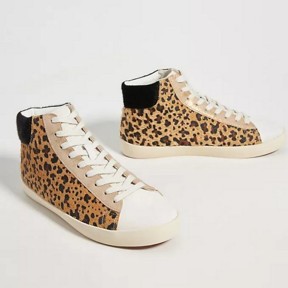 GOLA Animal Printed Metallic Hi Top Sneakers - Picture 1 of 9